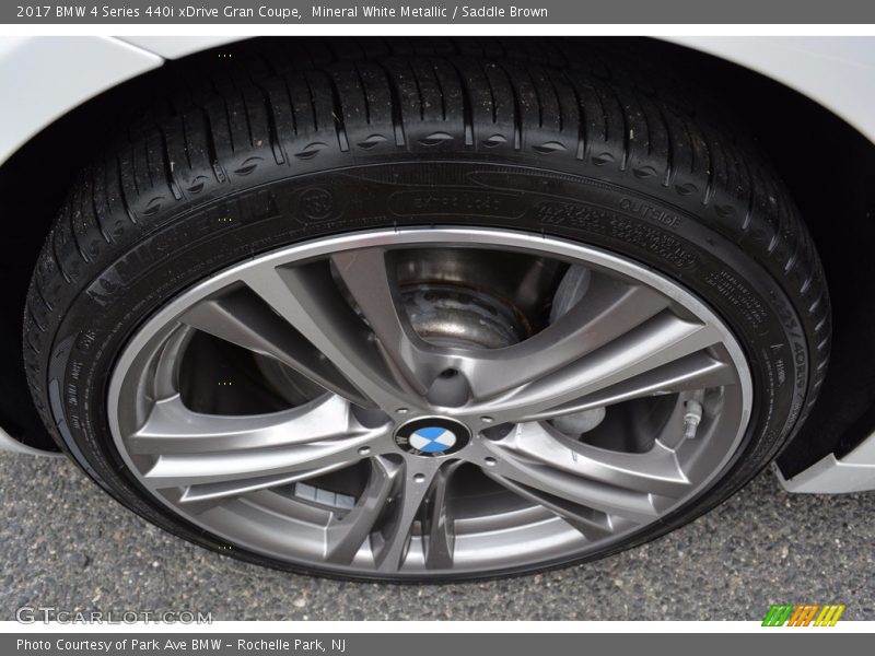 Mineral White Metallic / Saddle Brown 2017 BMW 4 Series 440i xDrive Gran Coupe