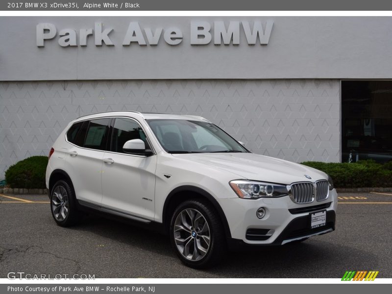 Alpine White / Black 2017 BMW X3 xDrive35i