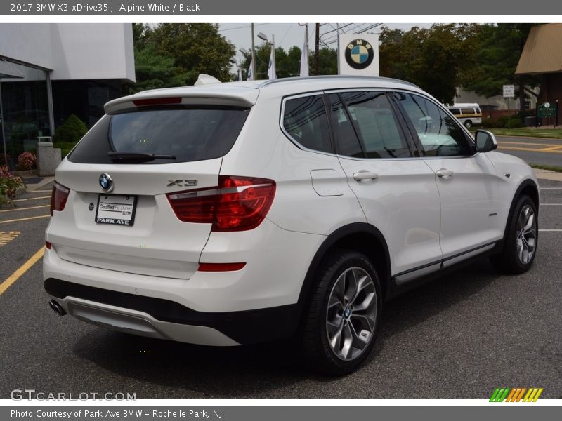 Alpine White / Black 2017 BMW X3 xDrive35i