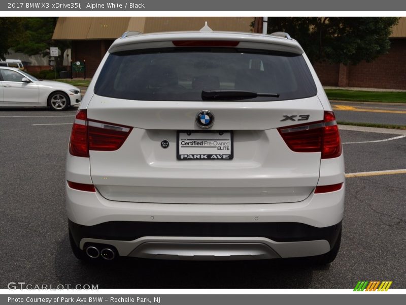 Alpine White / Black 2017 BMW X3 xDrive35i