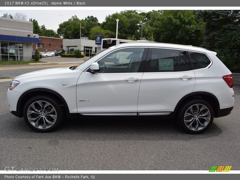 Alpine White / Black 2017 BMW X3 xDrive35i
