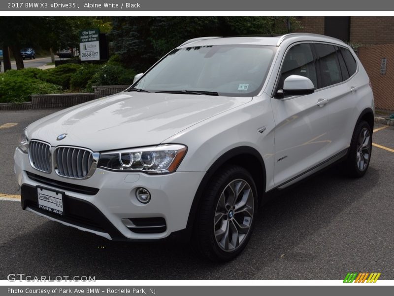 Alpine White / Black 2017 BMW X3 xDrive35i