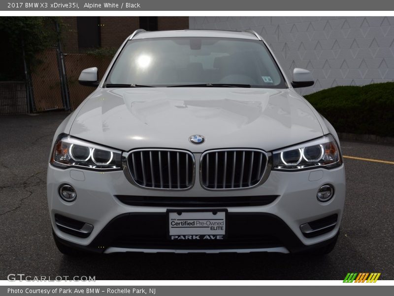 Alpine White / Black 2017 BMW X3 xDrive35i