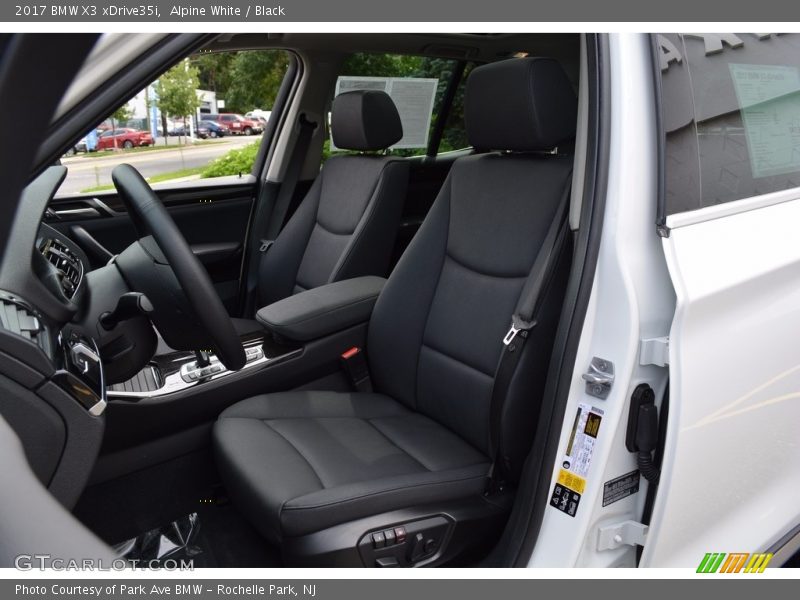 Alpine White / Black 2017 BMW X3 xDrive35i