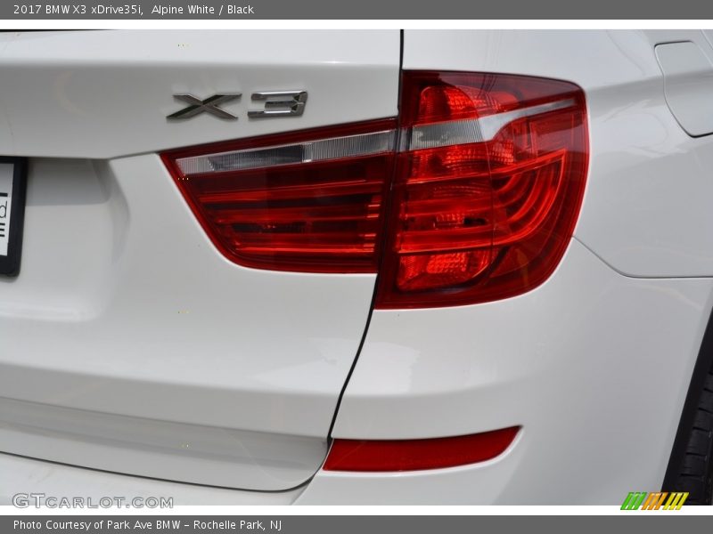Alpine White / Black 2017 BMW X3 xDrive35i