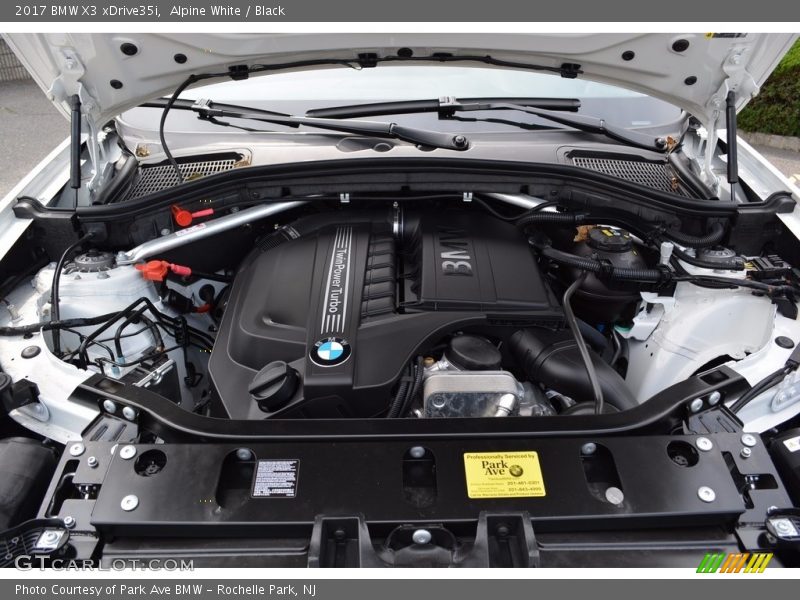 Alpine White / Black 2017 BMW X3 xDrive35i