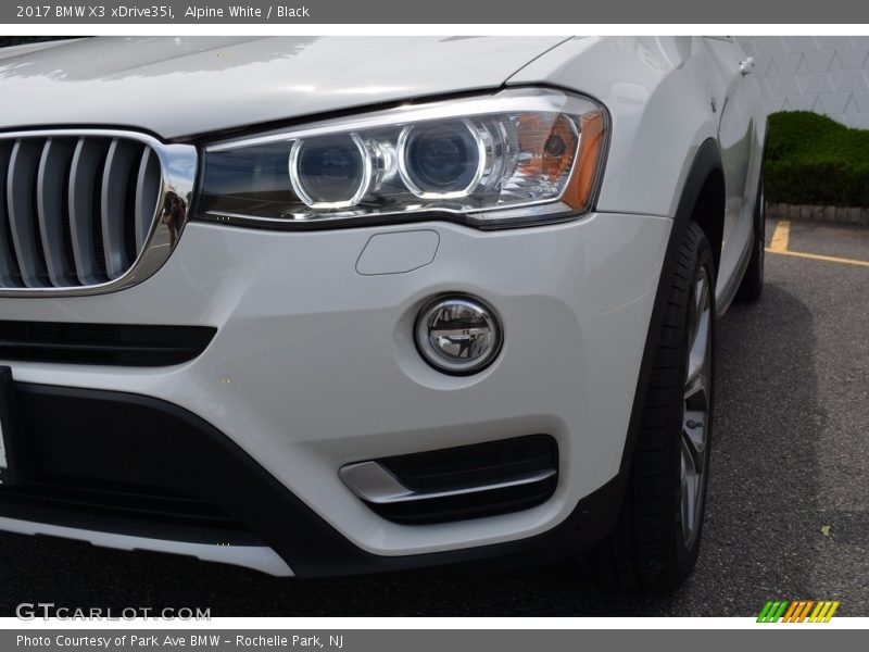 Alpine White / Black 2017 BMW X3 xDrive35i