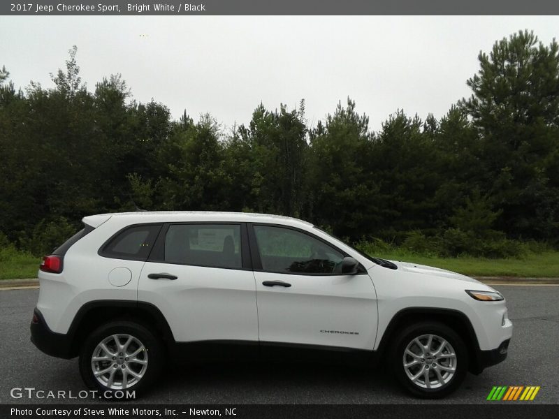Bright White / Black 2017 Jeep Cherokee Sport