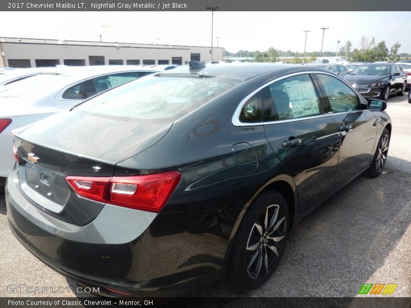 Nightfall Gray Metallic / Jet Black 2017 Chevrolet Malibu LT
