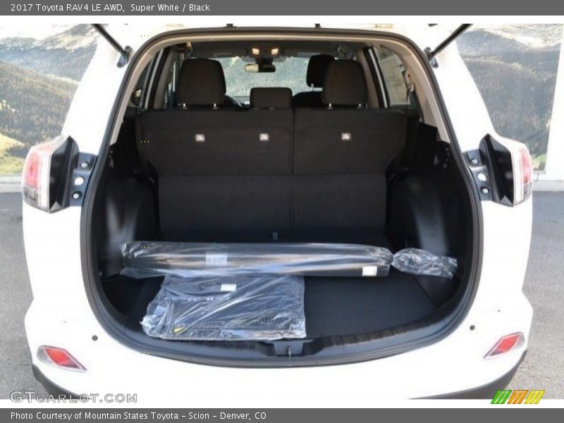 Super White / Black 2017 Toyota RAV4 LE AWD