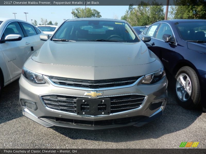 Pepperdust Metallic / Jet Black 2017 Chevrolet Malibu Premier