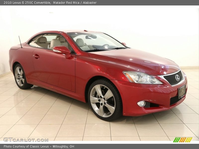 Matador Red Mica / Alabaster 2010 Lexus IS 250C Convertible