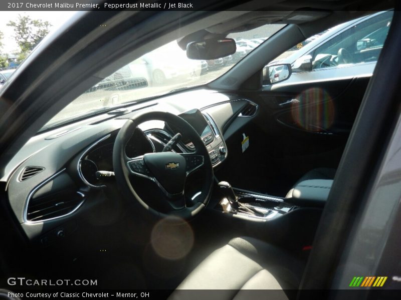 Pepperdust Metallic / Jet Black 2017 Chevrolet Malibu Premier