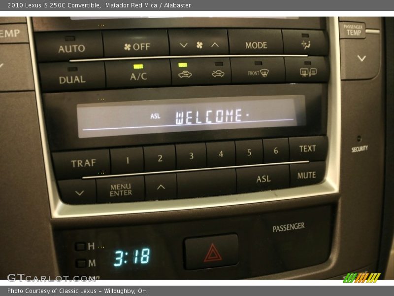 Matador Red Mica / Alabaster 2010 Lexus IS 250C Convertible