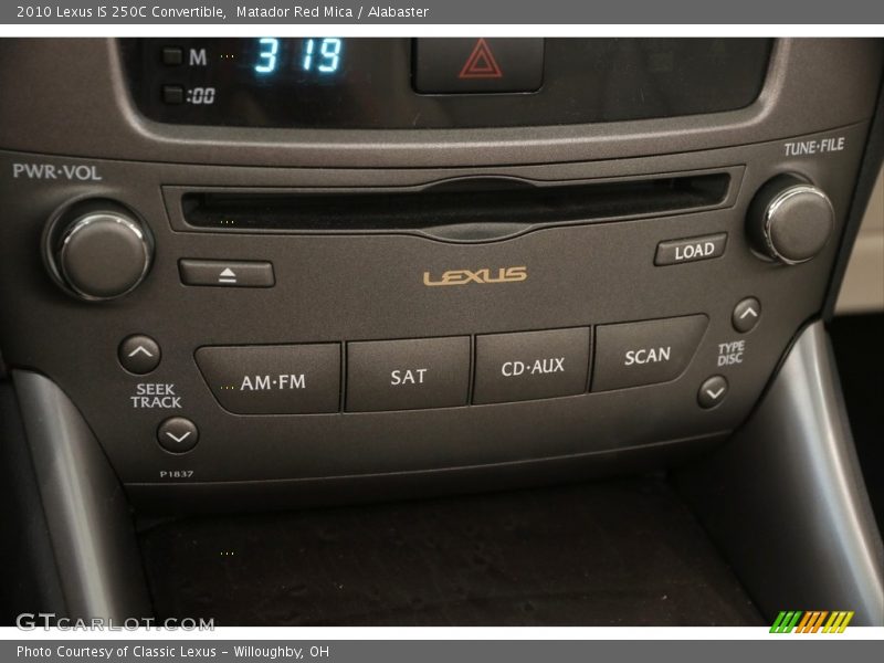 Matador Red Mica / Alabaster 2010 Lexus IS 250C Convertible