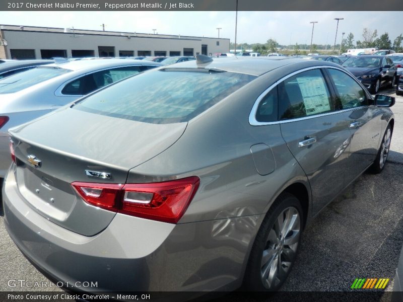 Pepperdust Metallic / Jet Black 2017 Chevrolet Malibu Premier