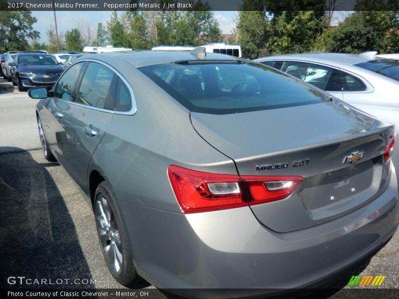 Pepperdust Metallic / Jet Black 2017 Chevrolet Malibu Premier