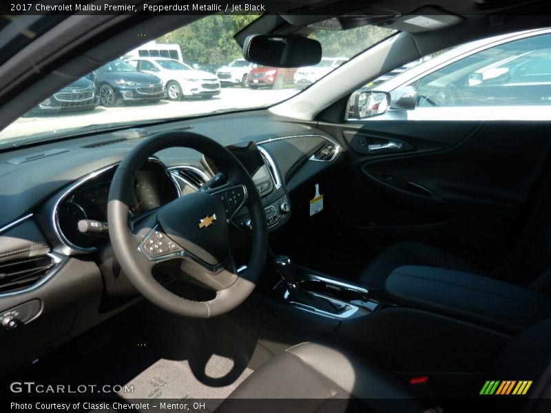 Pepperdust Metallic / Jet Black 2017 Chevrolet Malibu Premier