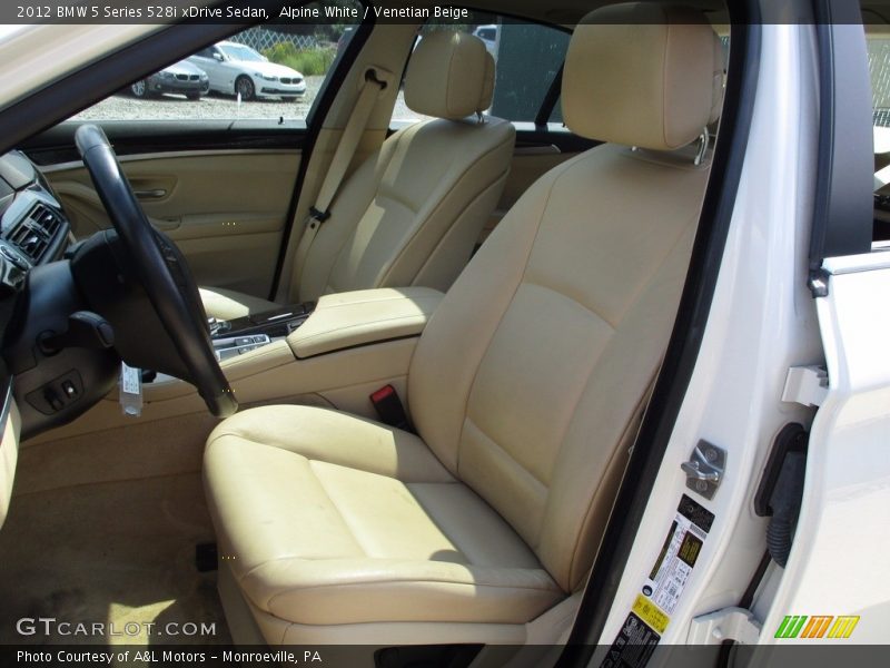 Alpine White / Venetian Beige 2012 BMW 5 Series 528i xDrive Sedan