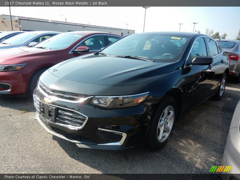 Mosaic Black Metallic / Jet Black 2017 Chevrolet Malibu LS