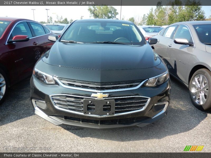 Mosaic Black Metallic / Jet Black 2017 Chevrolet Malibu LS