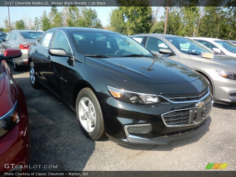 Mosaic Black Metallic / Jet Black 2017 Chevrolet Malibu LS