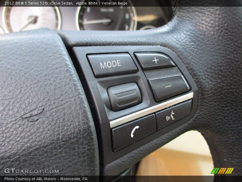 Alpine White / Venetian Beige 2012 BMW 5 Series 528i xDrive Sedan