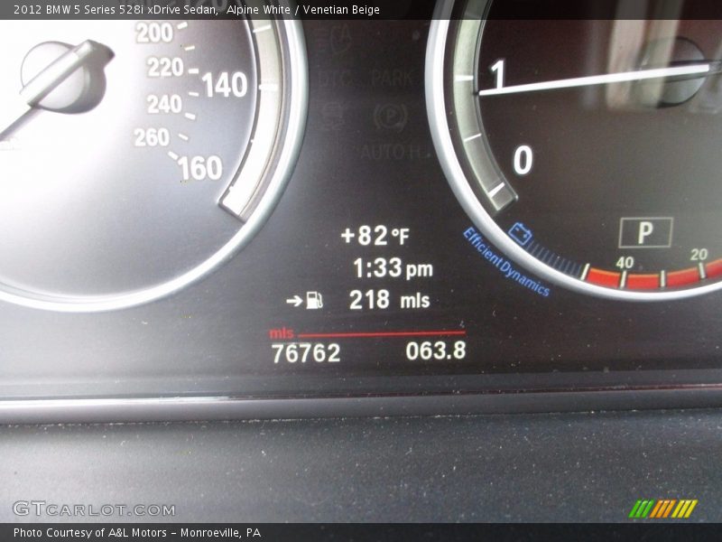 Alpine White / Venetian Beige 2012 BMW 5 Series 528i xDrive Sedan