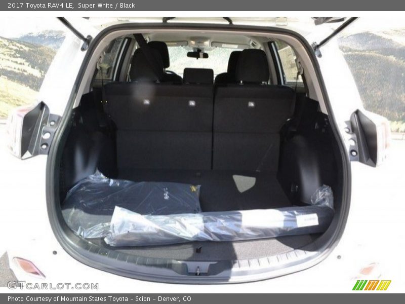 Super White / Black 2017 Toyota RAV4 LE