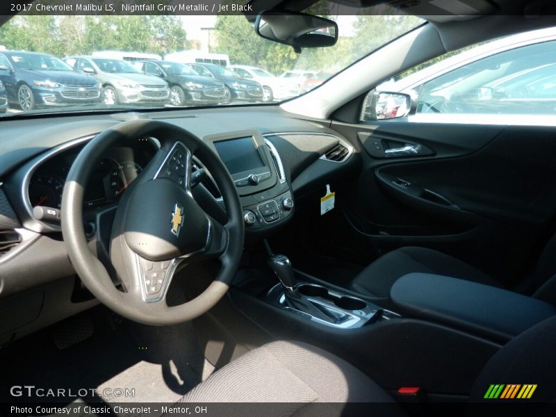 Nightfall Gray Metallic / Jet Black 2017 Chevrolet Malibu LS