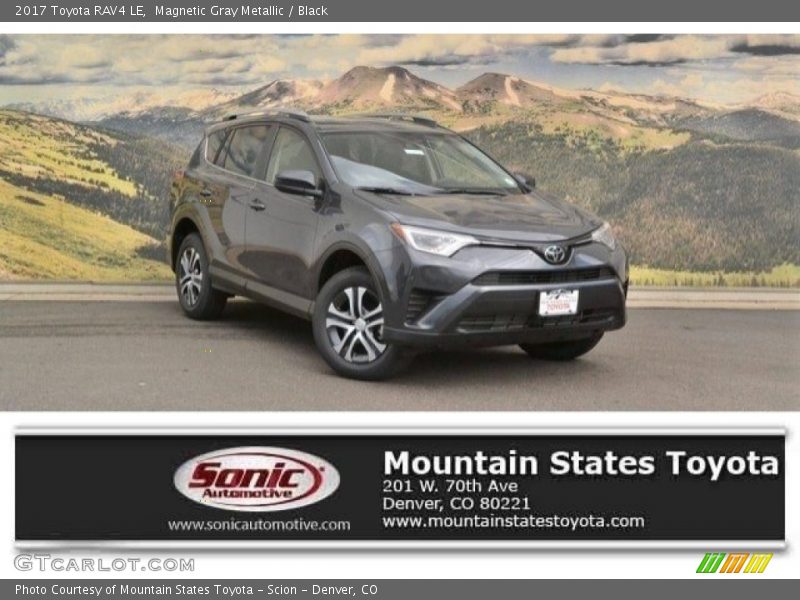 Magnetic Gray Metallic / Black 2017 Toyota RAV4 LE