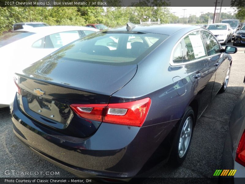Blue Velvet Metallic / Jet Black 2017 Chevrolet Malibu LS
