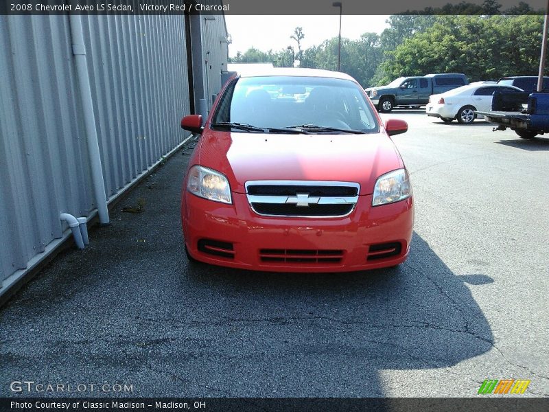 Victory Red / Charcoal 2008 Chevrolet Aveo LS Sedan