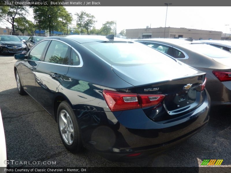 Blue Velvet Metallic / Jet Black 2017 Chevrolet Malibu LS