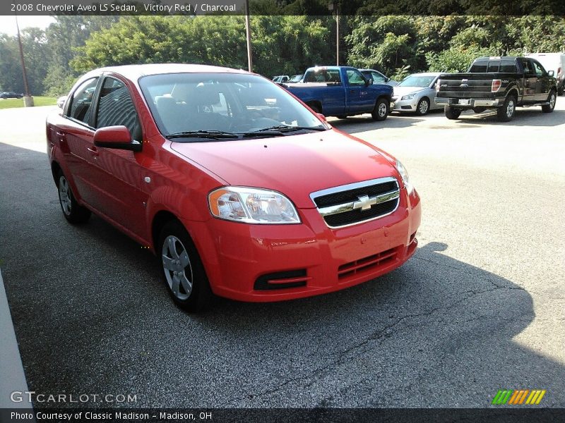 Victory Red / Charcoal 2008 Chevrolet Aveo LS Sedan