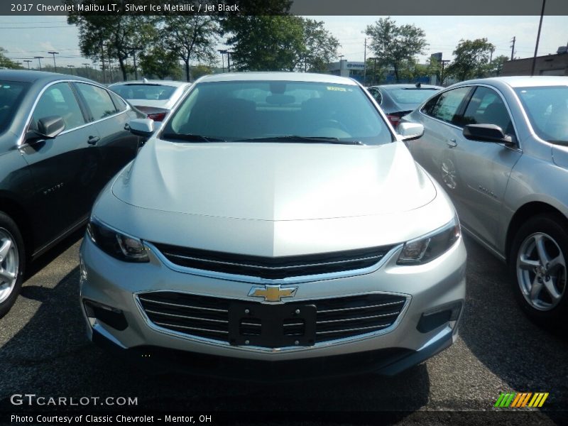 Silver Ice Metallic / Jet Black 2017 Chevrolet Malibu LT