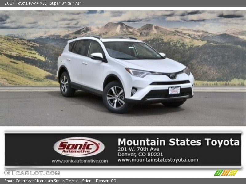 Super White / Ash 2017 Toyota RAV4 XLE