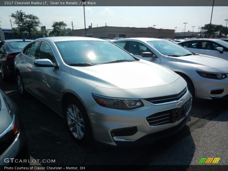 Silver Ice Metallic / Jet Black 2017 Chevrolet Malibu LT