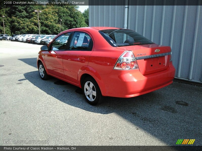 Victory Red / Charcoal 2008 Chevrolet Aveo LS Sedan