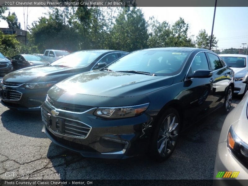 Nightfall Gray Metallic / Jet Black 2017 Chevrolet Malibu Premier
