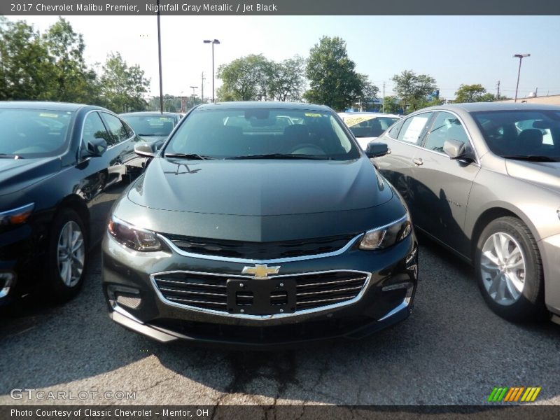 Nightfall Gray Metallic / Jet Black 2017 Chevrolet Malibu Premier