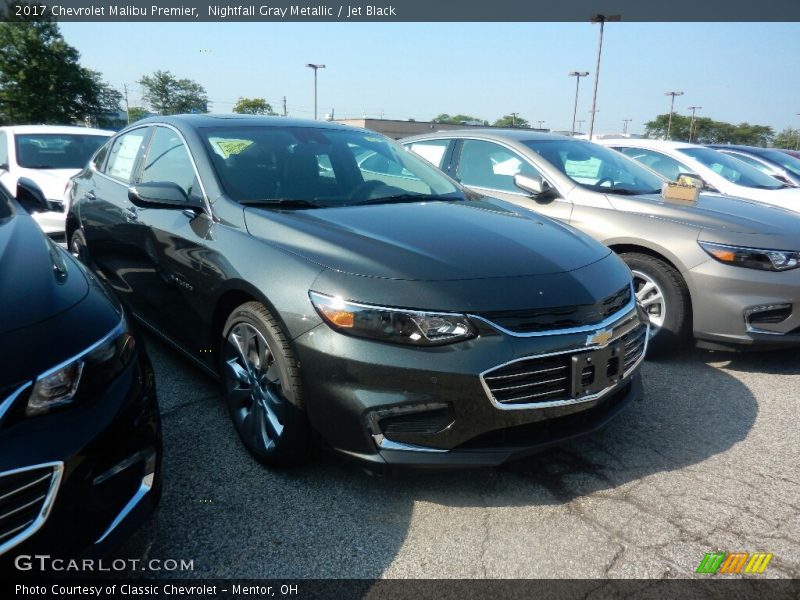 Nightfall Gray Metallic / Jet Black 2017 Chevrolet Malibu Premier