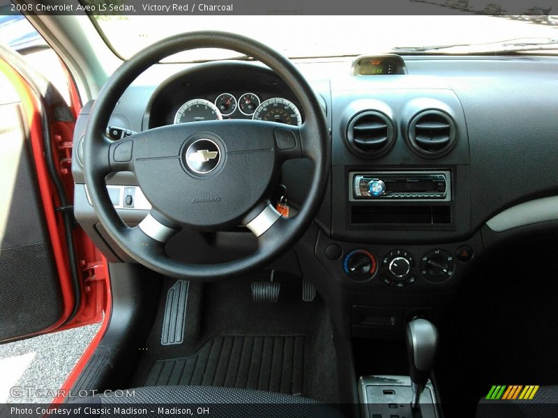 Victory Red / Charcoal 2008 Chevrolet Aveo LS Sedan