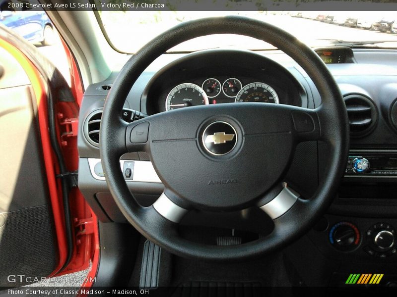 Victory Red / Charcoal 2008 Chevrolet Aveo LS Sedan