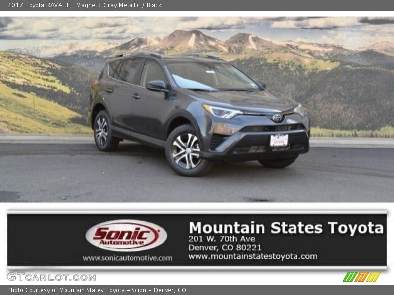 Magnetic Gray Metallic / Black 2017 Toyota RAV4 LE