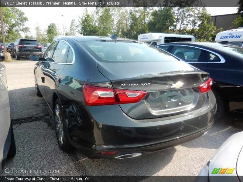 Nightfall Gray Metallic / Jet Black 2017 Chevrolet Malibu Premier