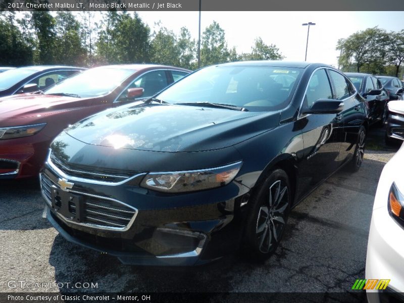 Mosaic Black Metallic / Jet Black 2017 Chevrolet Malibu LT