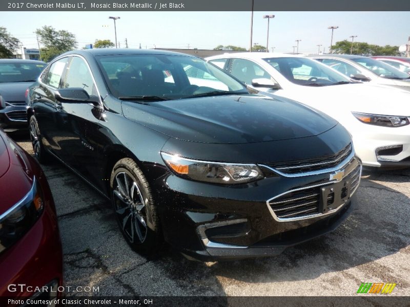 Mosaic Black Metallic / Jet Black 2017 Chevrolet Malibu LT