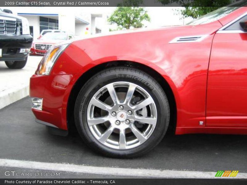 Crystal Red / Cashmere/Cocoa 2009 Cadillac CTS Sedan