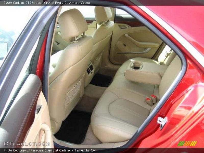 Crystal Red / Cashmere/Cocoa 2009 Cadillac CTS Sedan